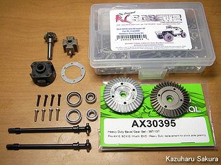 Axial(アキシャル)・SCX10・ジープ ラングラー G6 製作記 ～ ベベルギヤのデフケースへの取り付け